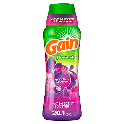Gain Fireworks Laundry Scent Booster Beads for Washer, Moonlight Breeze, 20.1 oz