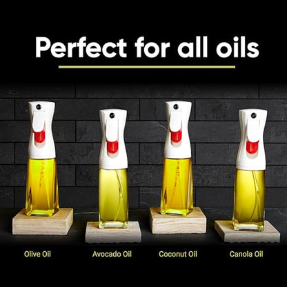Storeganize Olive Oil Sprayer For Cooking - Glass 200ml Olive Oil Spray Bottle For Oil Portion Control - Kitchen accessories Gadgets Oil Mister Spray Bottle For Cooking Baking & Salads