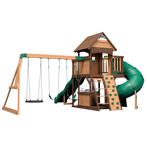 Backyard Discovery Cedar Wood Swing Set Playset