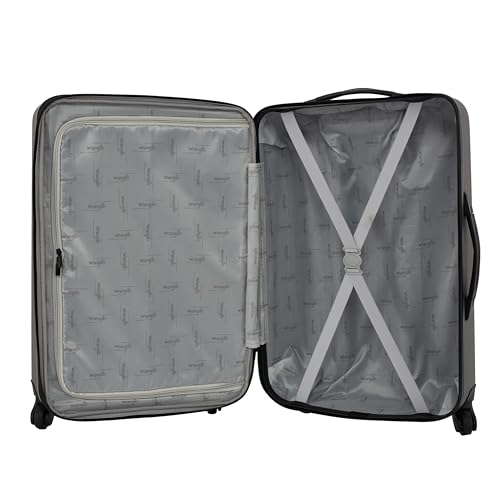 Wrangler 3-Piece Luggage Set in Granite Gray