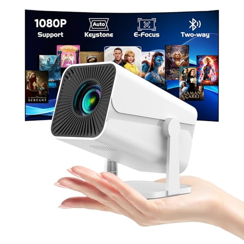 Mini Bluetooth Projector, 1080P HD, Portable, Auto Keystone