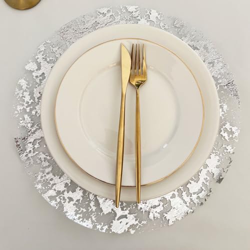 50 Count Disposable Metallic Foil Placemats