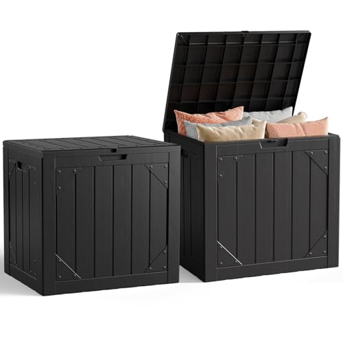 30 Gallon Outdoor Waterproof Lockable Deck Storage Box