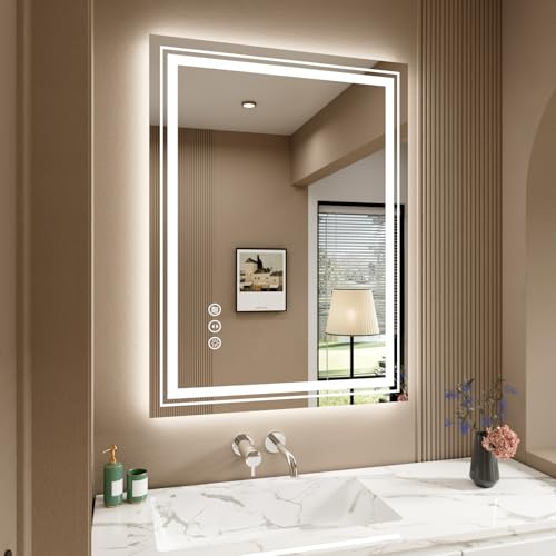 32-Inch x 24-Inch LED Lighted Bathroom Mirror