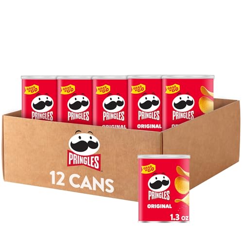 12 Pack Pringles Original Potato Crisps Cans