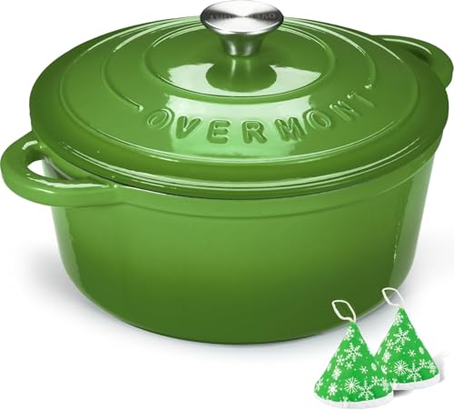 4.5QT Enameled Cast Iron Dutch Oven with Lid