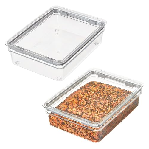2 Pack InterDesign Airtight Food Storage Bins with Lids