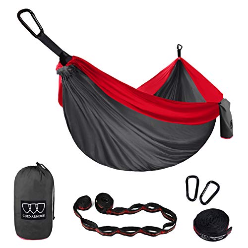 XL Double Camping Hammock with Tree Straps Outdoor