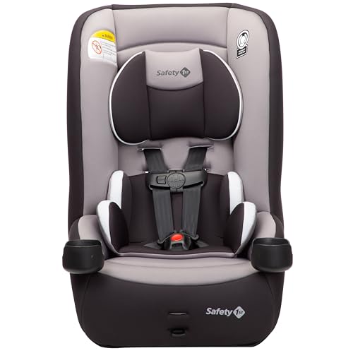 Safety 1st Jive 2-in-1 Convertible Car Seat, Rear Facing Car Seats for Babies (5-40 lbs, 19-40"), Forward Facing Carseat for Toddlers (22-65 lbs, 29-49"), Black Fox