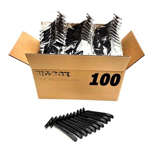 100 Count Twin Blade Disposable Razors Bulk Pack