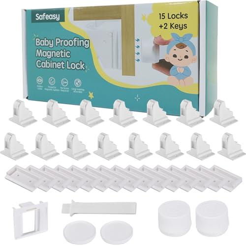 15 Pack Magnetic Baby Safety Cabinet Locks