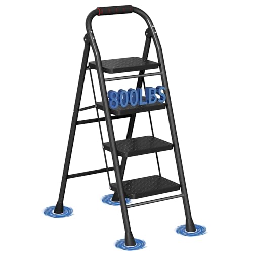4 Step Heavy Duty Folding Step Ladder