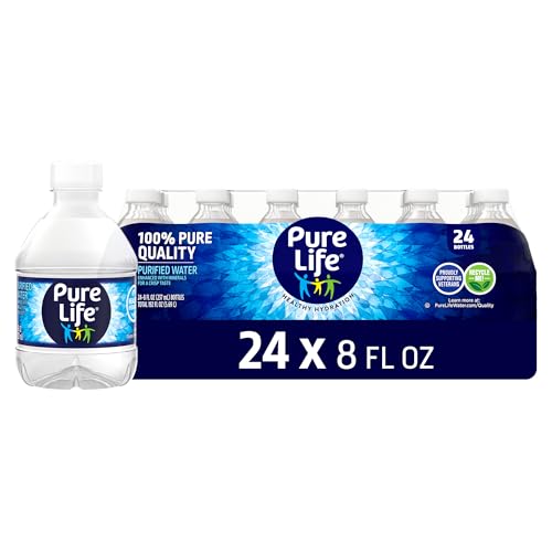 24 Pack Pure Life Purified Water Bottles 8oz