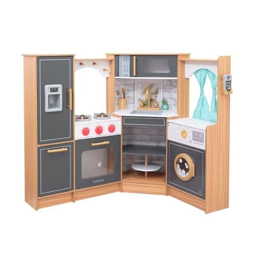 KidKraft Corner Wooden Play Kitchen with Lights