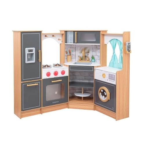 KidKraft Corner Wooden Play Kitchen with Sounds