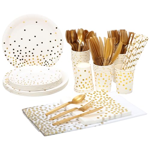 201 Piece Disposable Party Tableware Set