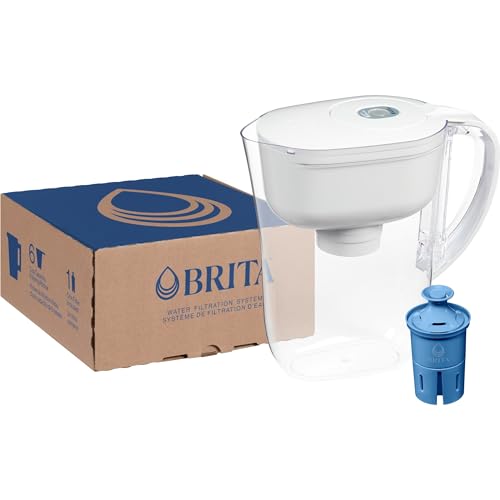 Brita Metro Water Filter Pitcher with SmartLight Filter Change Indicator, BPA-Free, Replaces 1,800 Plastic Water Bottles a Year, Lasts Six Months, Includes 1 Elite Filter, Small - 6-Cup Capacity