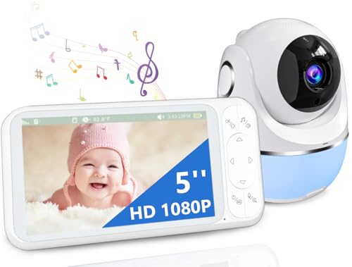 1080p Battery Powered Video Baby Monitor with Camera