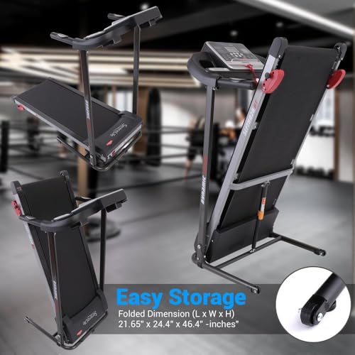 SereneLife Folding Treadmill for Home Fitness