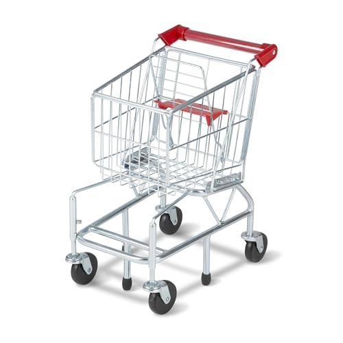 Melissa & Doug Kids Metal Toy Shopping Cart