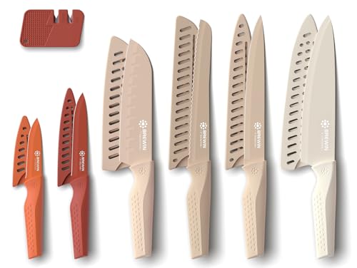 13 Piece Kitchen Knife Set with Sharpener