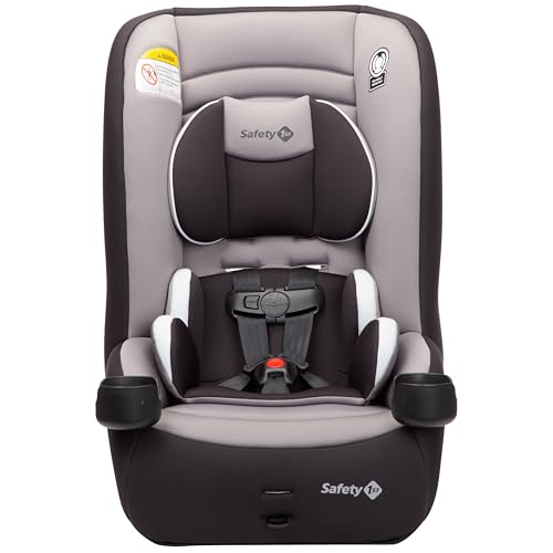 Safety 1st Jive 2-in-1 Convertible Car Seat, Rear Facing Car Seats for Babies (5-40 lbs, 19-40"), Forward Facing Carseat for Toddlers (22-65 lbs, 29-49"), Black Fox