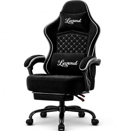 Ergonomic Gaming Chair with Footrest, 330 lb Capacity