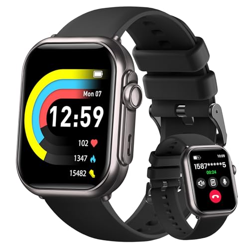 100 Day Battery Life Smart Watch with Health Fitness Tracker