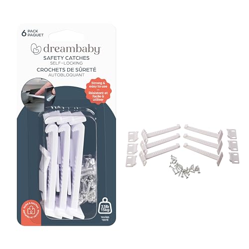 6 Pack Child Safety Cabinet Drawer Locks Latches