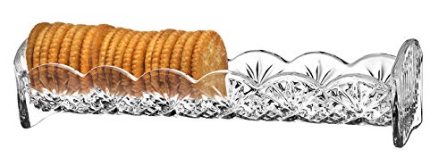 Godinger Crystal Dublin Cracker and Snack Tray