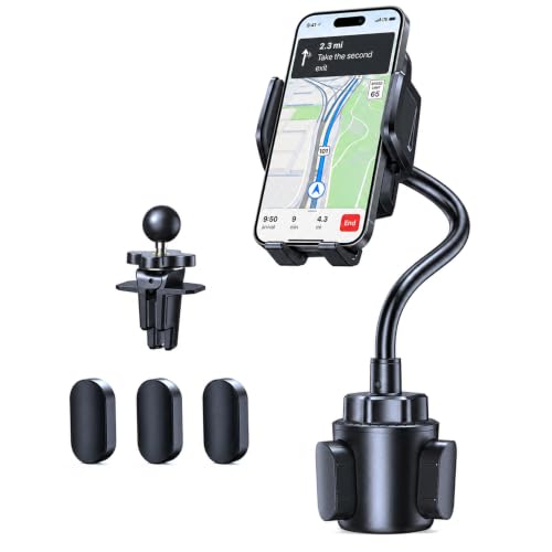TECKNET Adjustable Cup Holder Car Phone Mount