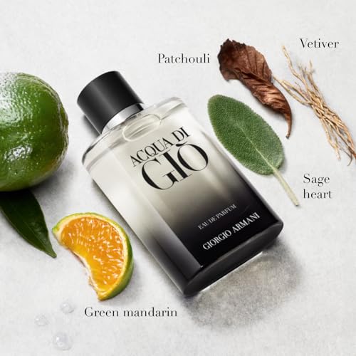 Armani Beauty – Acqua di Giò – Eau de Parfum – Cologne for Men – Fresh & Powerful Men’s Fragrance – Mandarin, Lavender, Patchouli Notes - 6.7 Fl Oz