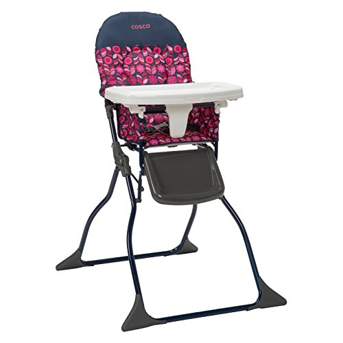 Cosco Simple Fold High Chair with 3-Position Tray (Elephant Squares)
