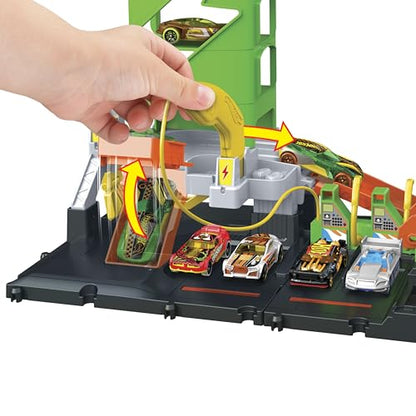 Hot Wheels City Super Recharge Fuel Station Set