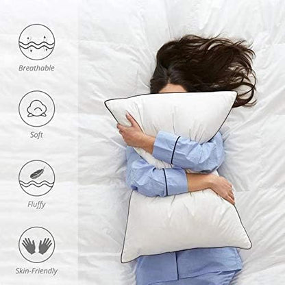 Queen Size Pillows Set of 2 for Sleepers