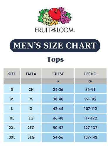 Fruit of the Loom Men's Stay Tucked Crew T-Shirt - X-Large - White (Pack of 6)