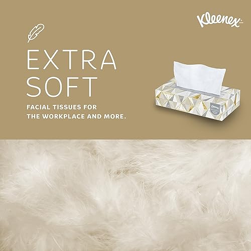 Kleenex® Professional Facial Tissues, Bulk (03076), 2-Ply, White, Flat Facial Tissue Boxes for Business, Convenience Case (125 Tissues/Box, 12 Boxes/Case, 1,500 Tissues/Case)