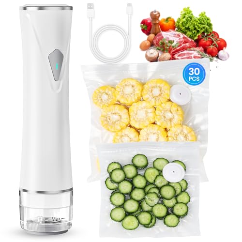 30 Pack Handheld Wireless Vacuum Sealer with Bags