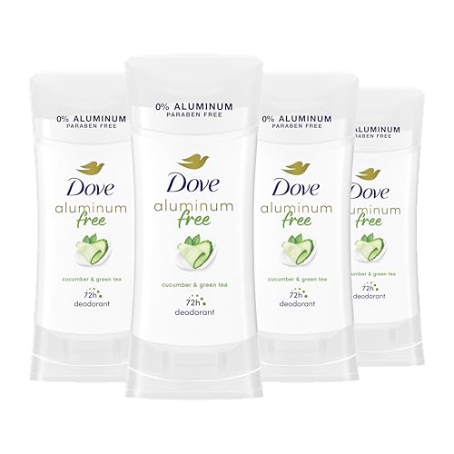 4 Pack Dove Aluminum Free Deodorant for Women 2.6oz