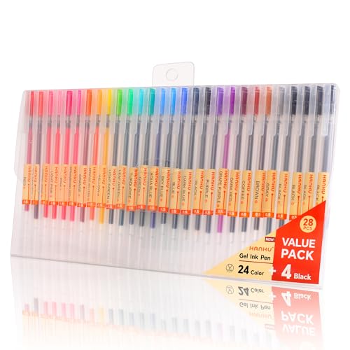 28 Count Fine Tip Gel Pens Set