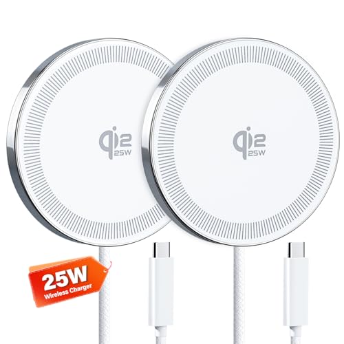 2 Pack Magnetic 25W Wireless Charger for iPhone