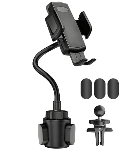 Adjustable Gooseneck Car Cup Holder Phone Mount