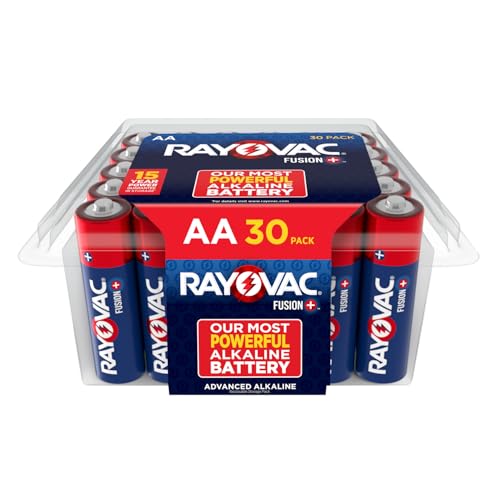 30 Pack Rayovac AA Alkaline Batteries Double A