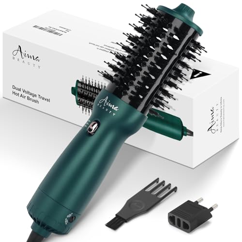 Dual Voltage Hair Dryer Brush Hot Air Styler