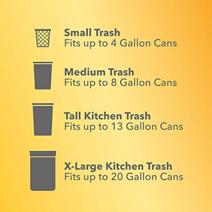 Glad Trash Bags, ForceFlexPlus 13-Gallon Tall Kitchen Drawstring Trash Bags 90 Ct