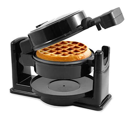 Elite Gourmet Belgian Waffle Maker Rotating Nonstick 5 Inch