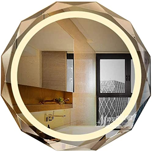 24-Inch Round LED Anti-Fog Bathroom Mirror