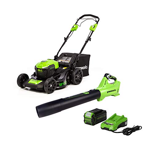 Greenworks 40V Self-Propelled Mower and Blower Kit