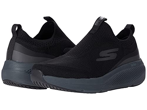 Skechers Mens GOrun Elevate - Athletic Slip-on Workout Running Shoe with Cushioning Sneaker, Black, 8 US
