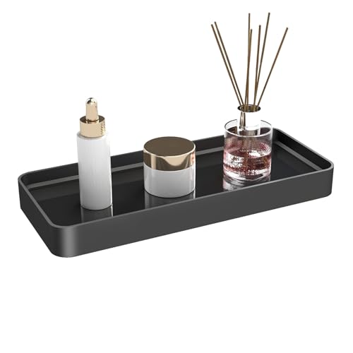 1 Tier Tempered Glass Bathroom Countertop Organizer